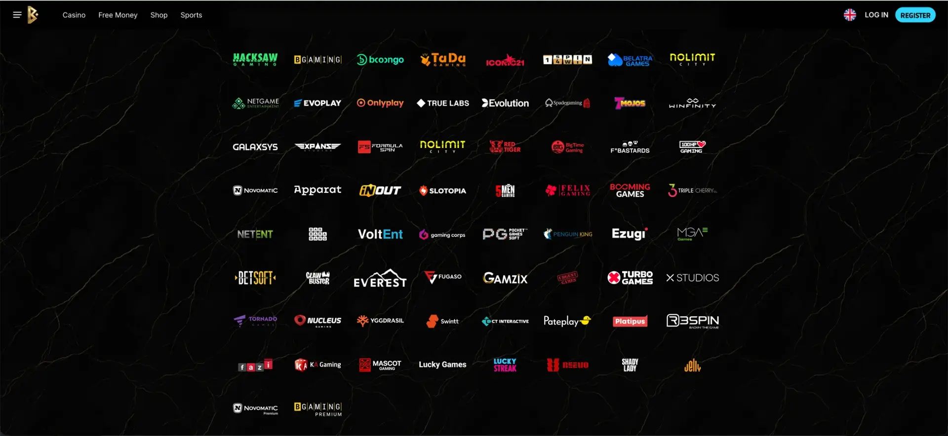 Game providers available at Betmica